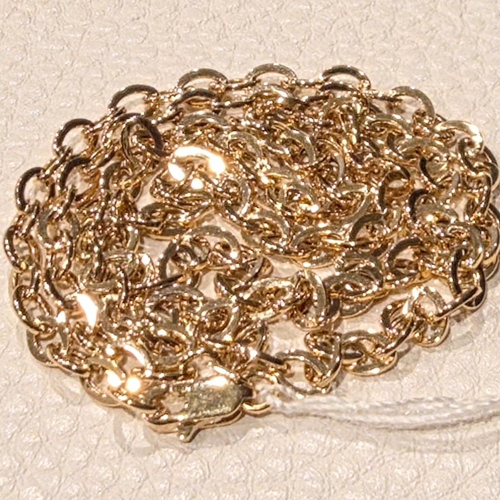 18k Real Gold Chain Necklace - image 1